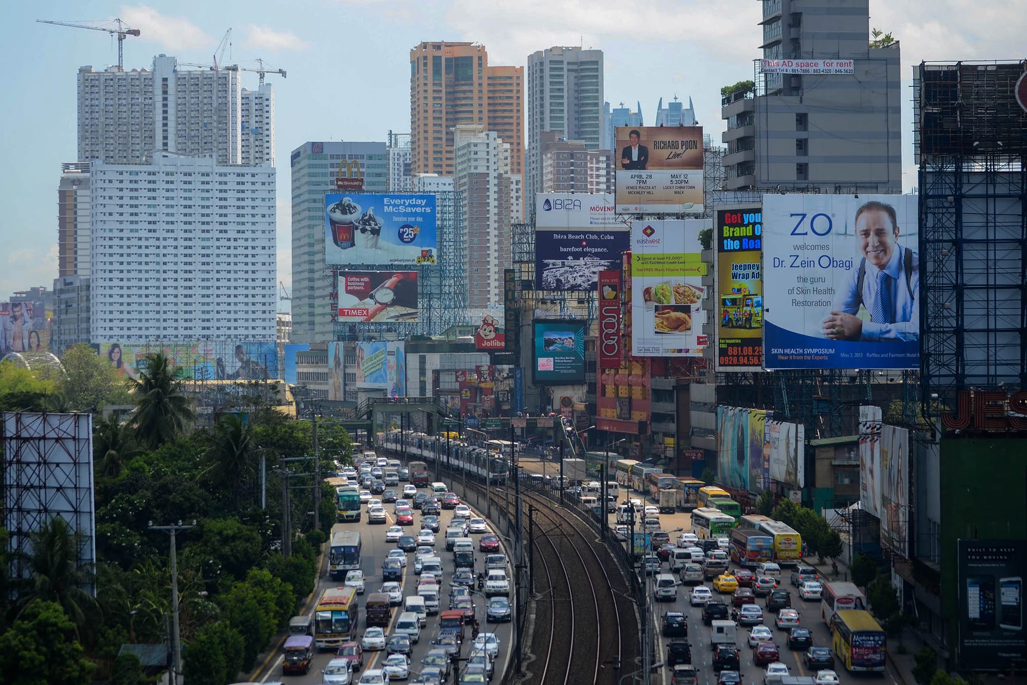 菲律賓馬尼拉金融區全景。