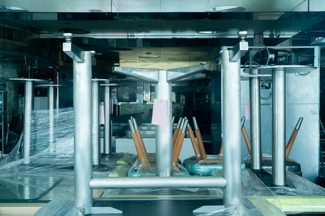 疫情下,尖沙咀一間食肆暫停營業。