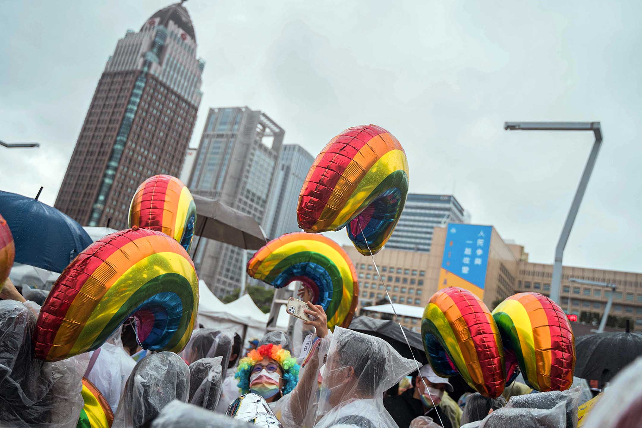 2022年10月29日，台北，第二十屆台灣同志遊行。