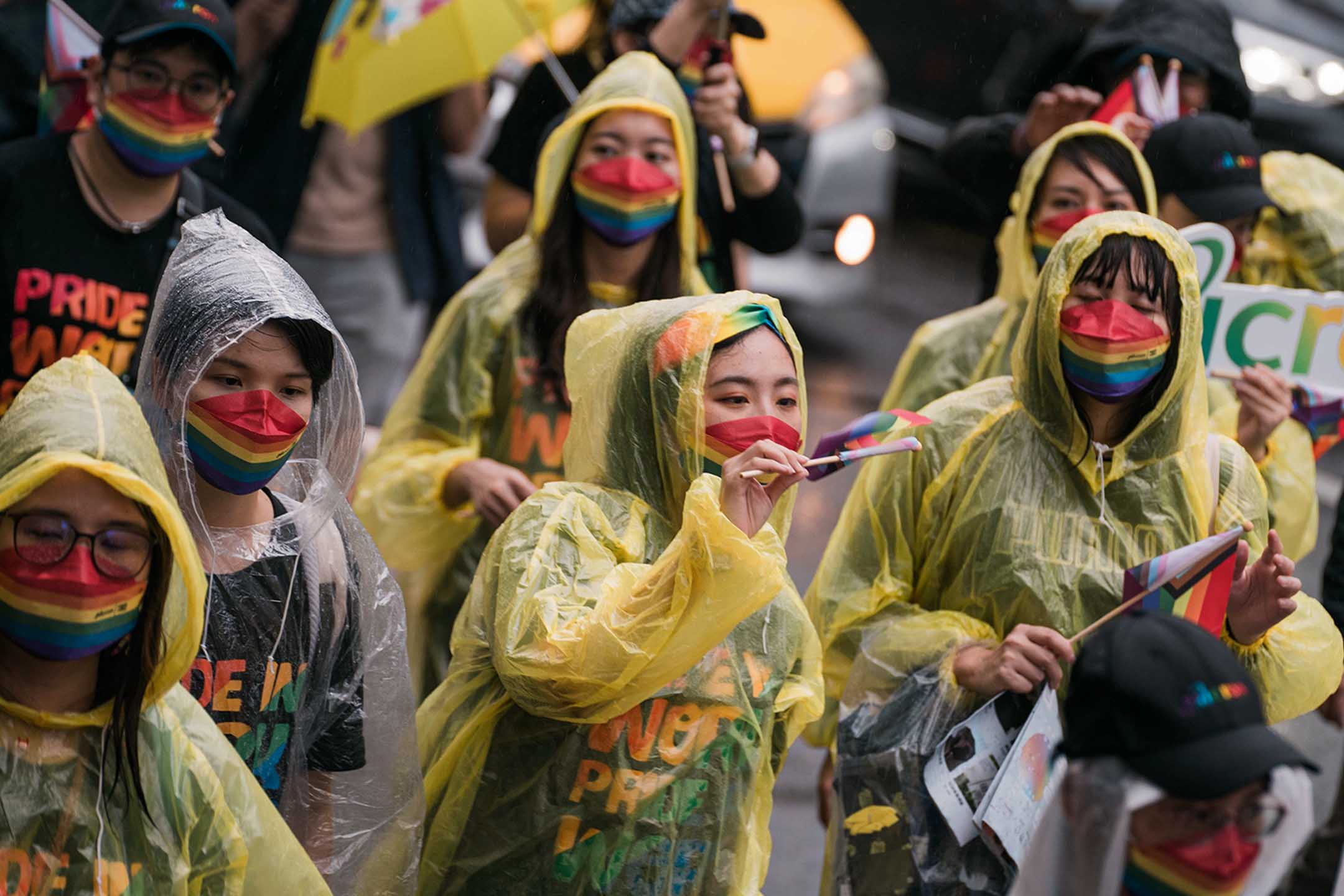 2022年10月29日，台北，第二十屆台灣同志遊行。