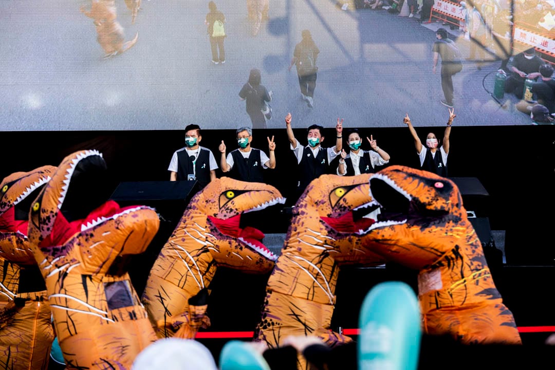 2022年11月20日，民進黨台北市長候選人陳時中舉辦「疼惜台北 為愛而走」大遊行。