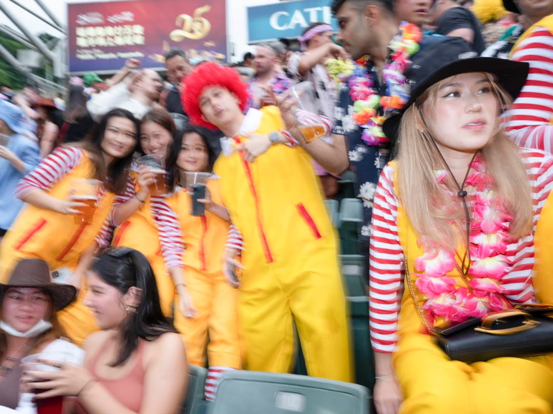 香港国际七人榄球赛的观众。