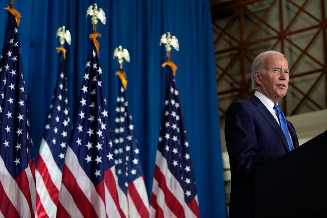 2022年11月2日，美國首都華盛頓，總統拜登為即將舉行的中期選舉拉票。