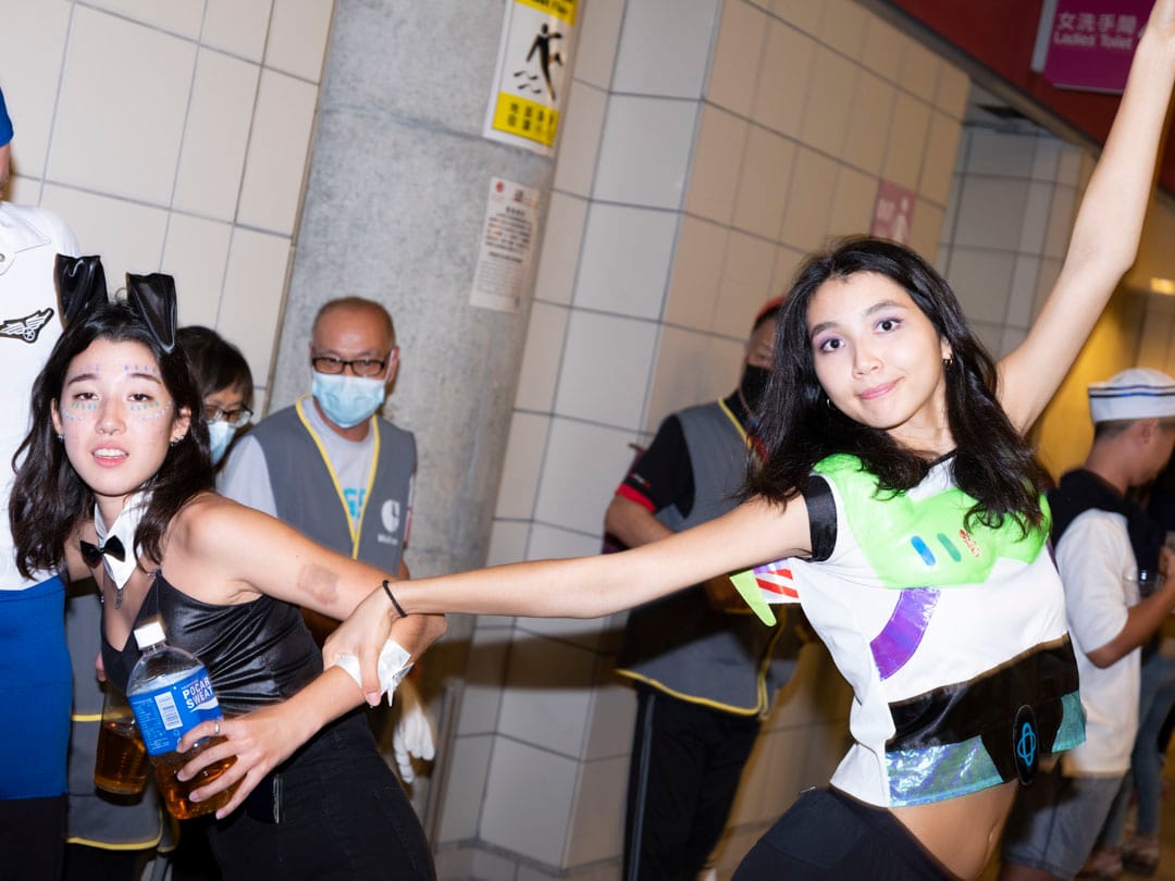 香港国际七人榄球赛的观众。