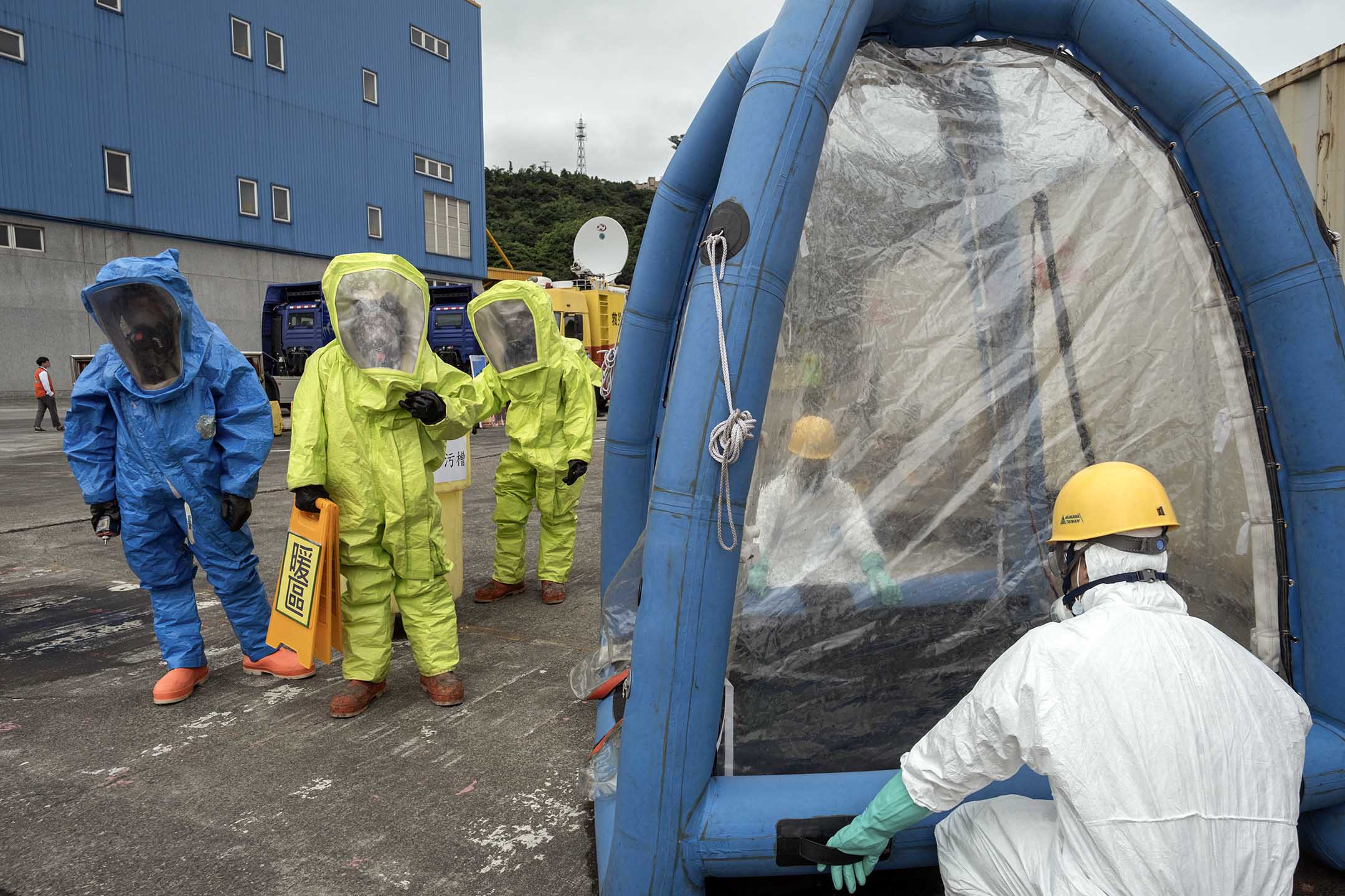 2023年6月15日,基隆,民安9号演习。摄:陈焯𪸩/端传媒