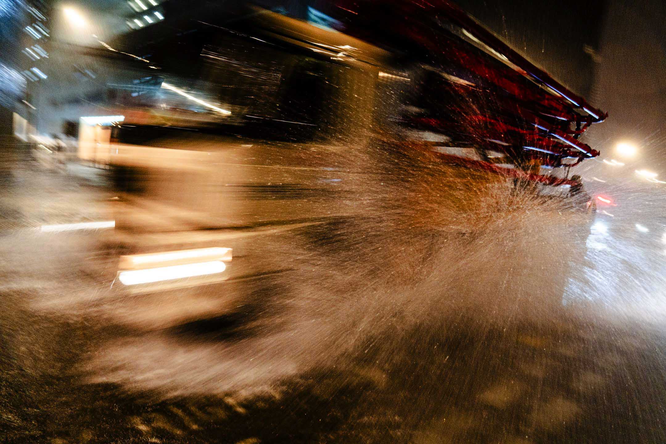 2023年9月8日，香港，自有紀錄以來最大的暴雨令多區水浸。攝：Ryan Lai/端傳媒