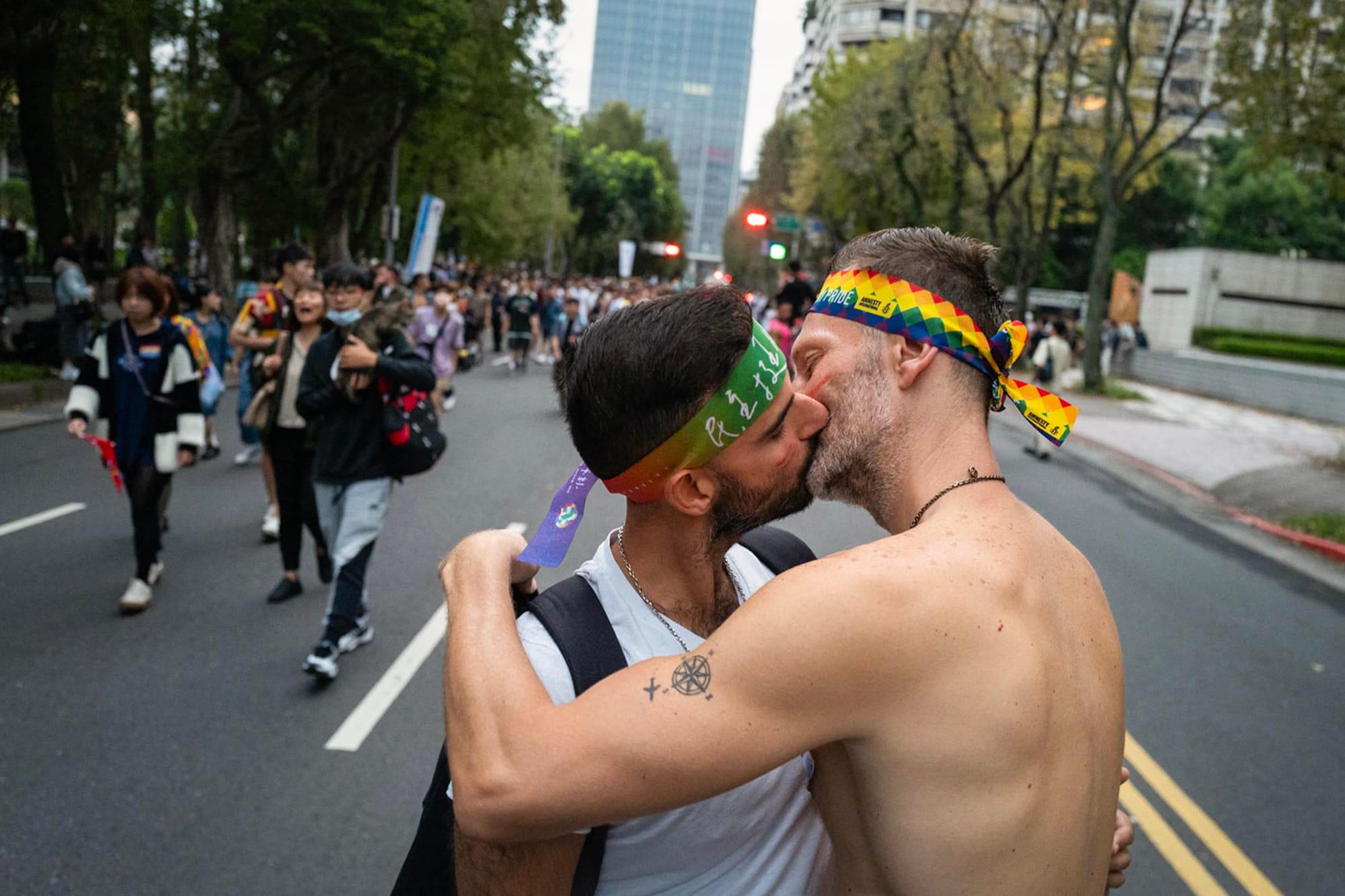 2023年10月28日，臺灣同志遊行。攝：陳焯煇/端傳媒