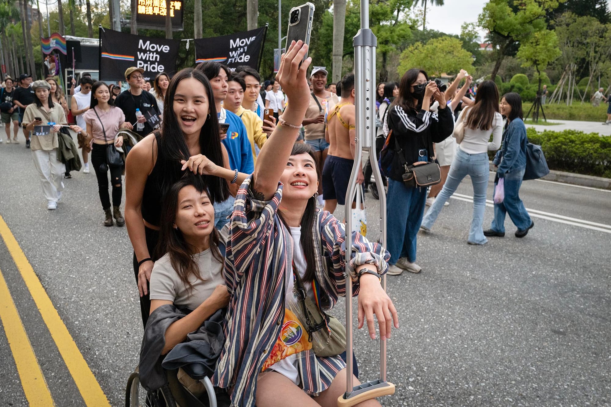 2023年10月28日，臺灣同志遊行。攝：陳焯煇/端傳媒