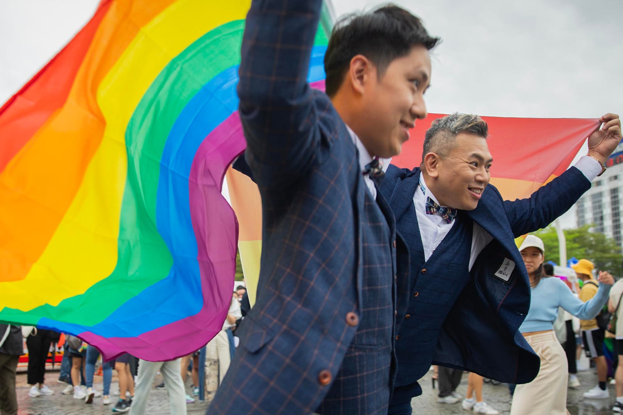 2023年10月28日，臺灣同志遊行。攝：陳焯煇/端傳媒