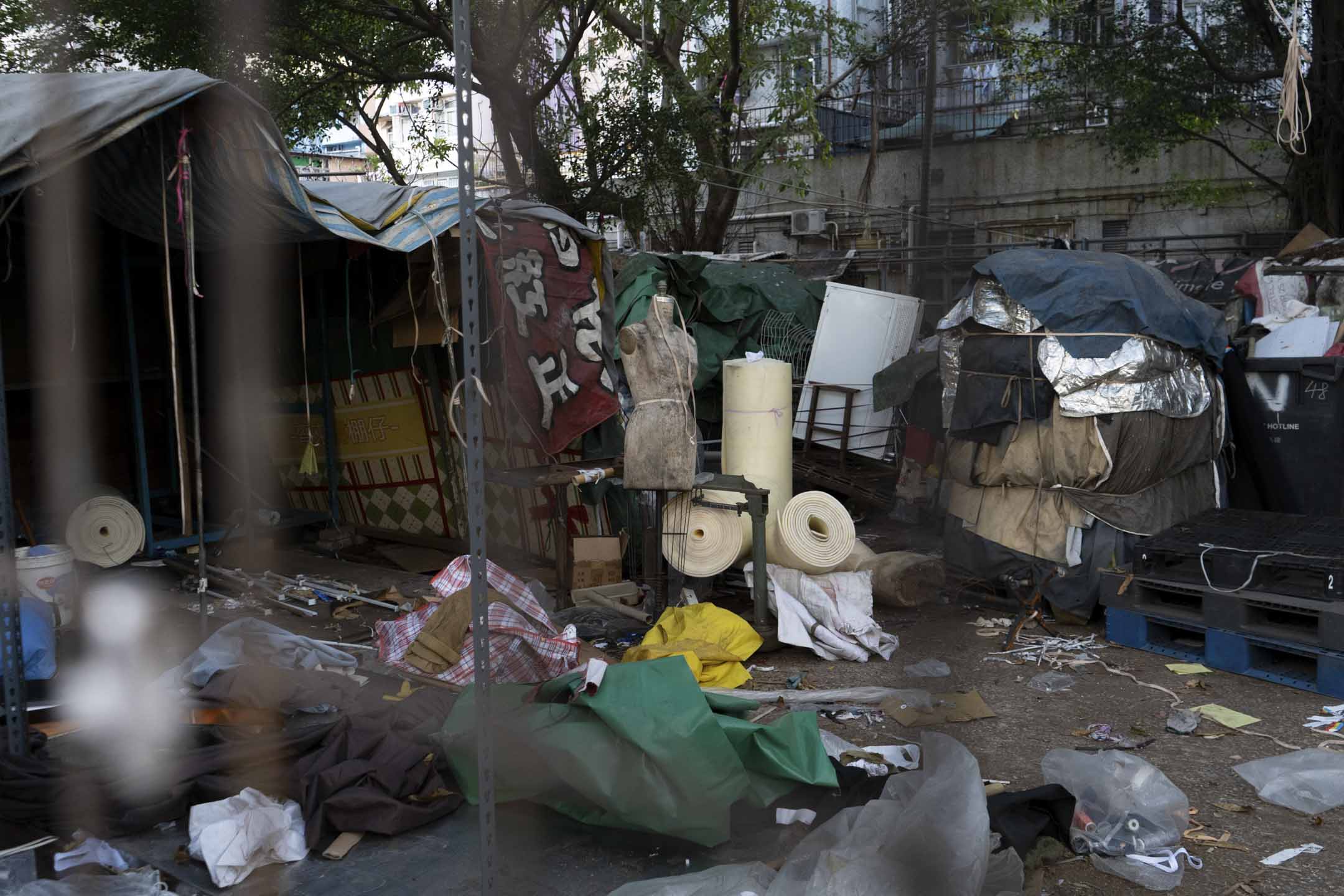 深水埗棚仔,封闭后的景象。