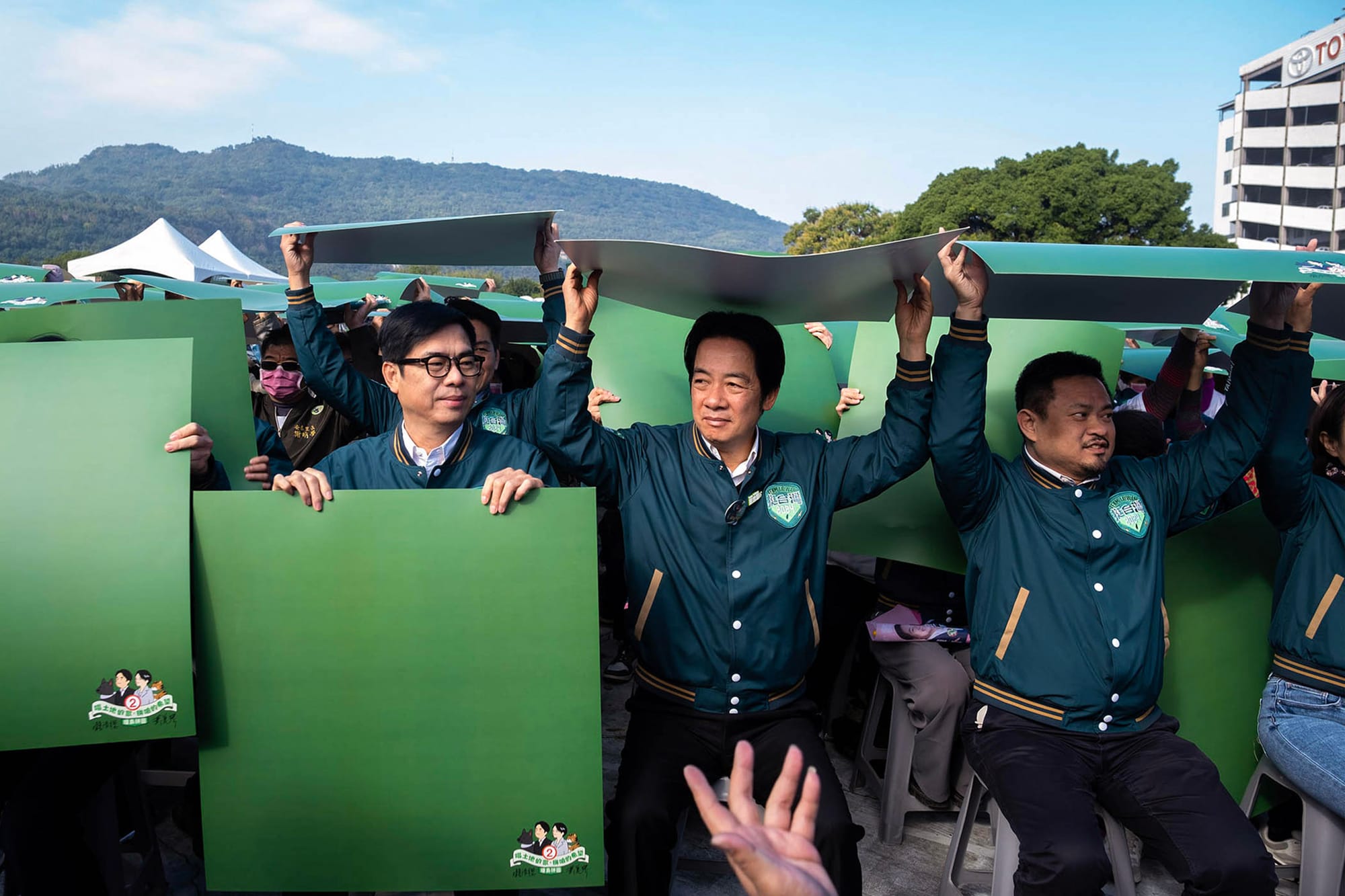 2023年12月22日,高雄,民進黨總統候選人賴清德在競選活動上。攝:陳焯輝/端傳媒