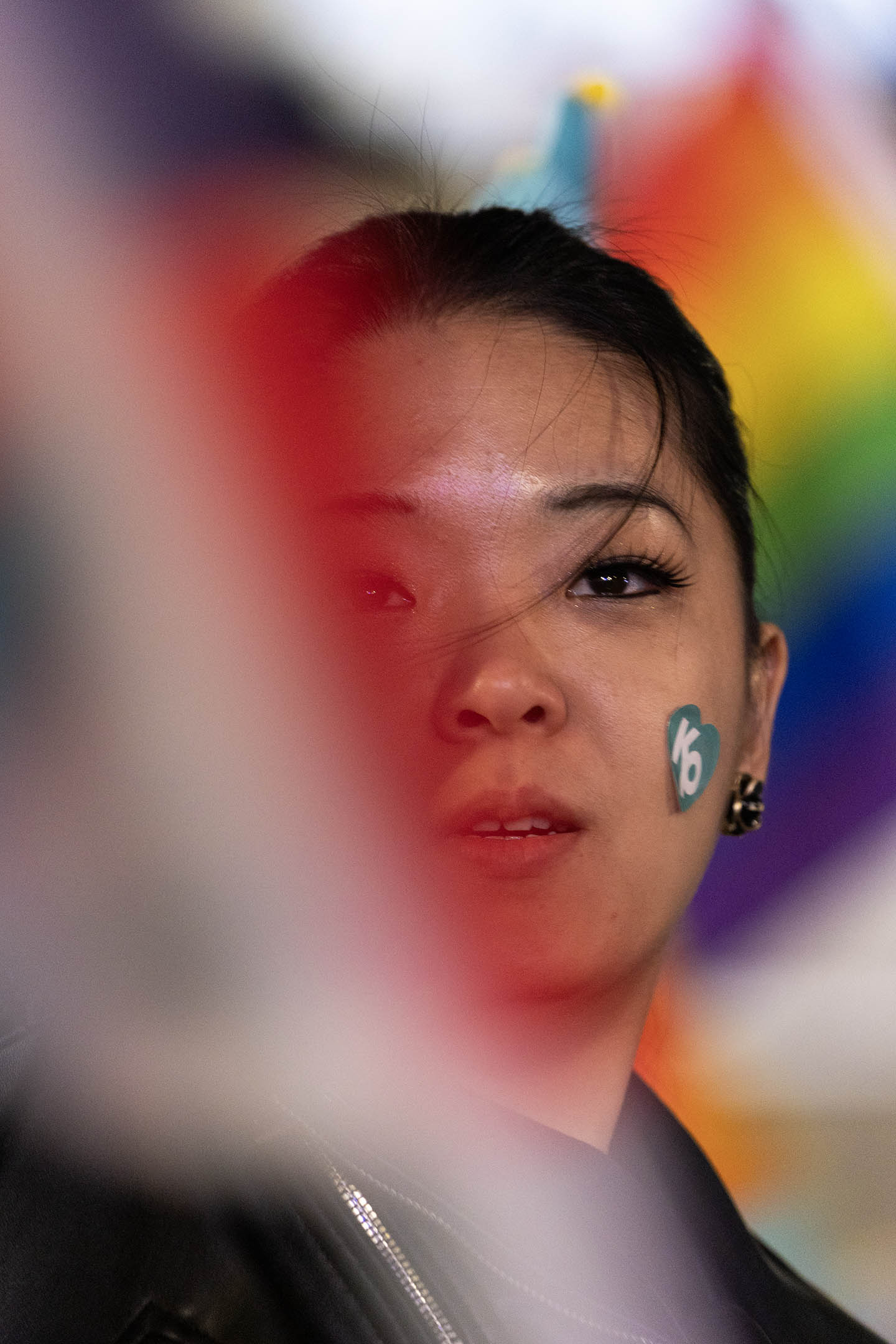 2024年1月12日，民眾黨正副總統候選人柯文哲、吳欣盈在台北市凱達格蘭大道舉辦「台灣選哲1定會贏 公民凱道之夜」。攝：陳焯煇/端傳媒