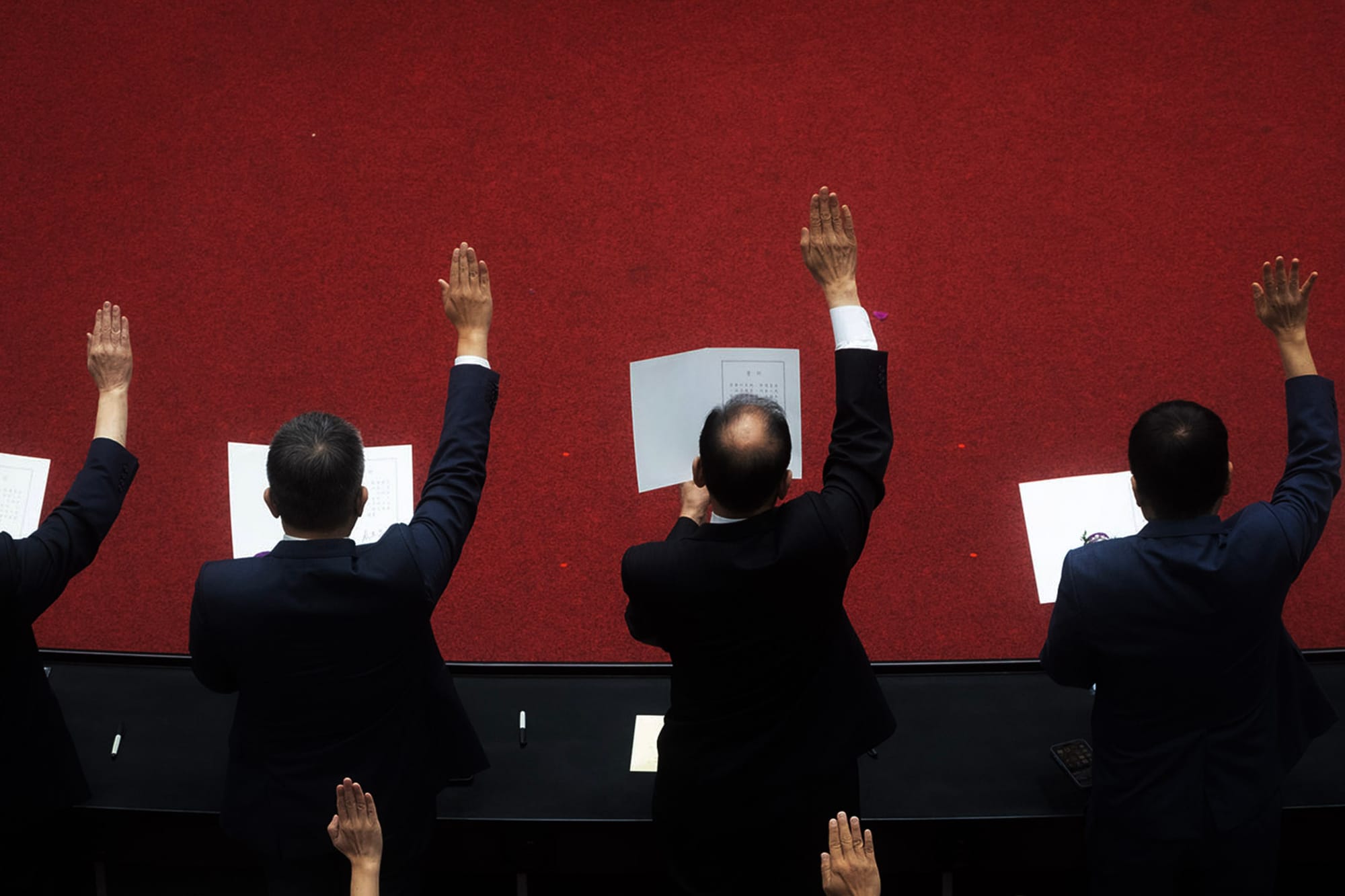 2024年2月1日，立法院，第11屆立委宣誓就職。攝：陳焯煇/端傳媒