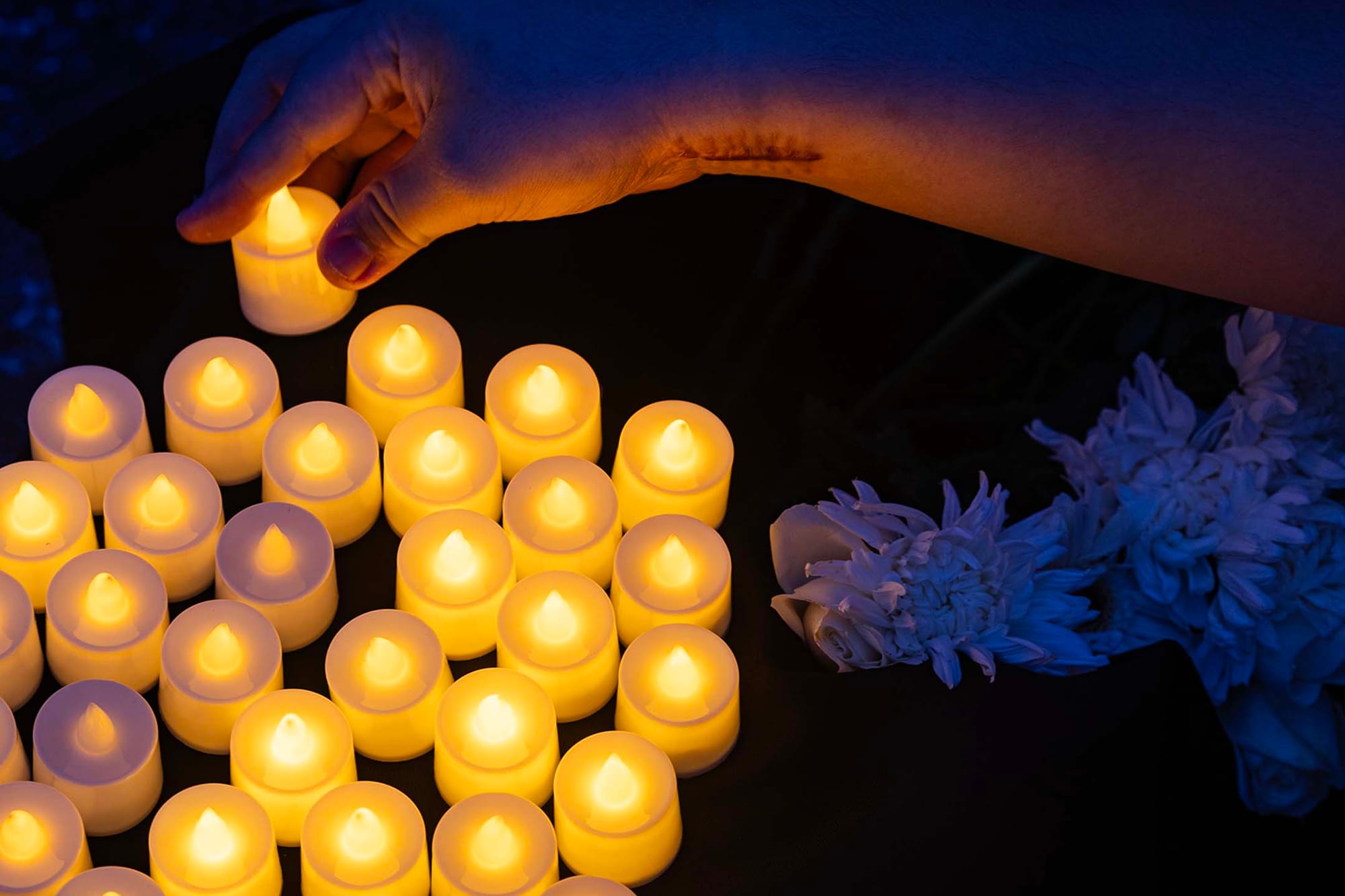 2024年6月4日，台北中正紀念堂，六四三十五週年紀念活動。攝：陳焯煇/端傳媒