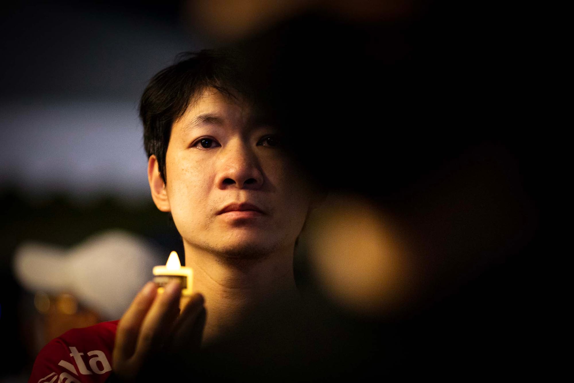 2024年6月4日，台北中正紀念堂，六四三十五週年紀念活動。攝：陳焯煇/端傳媒