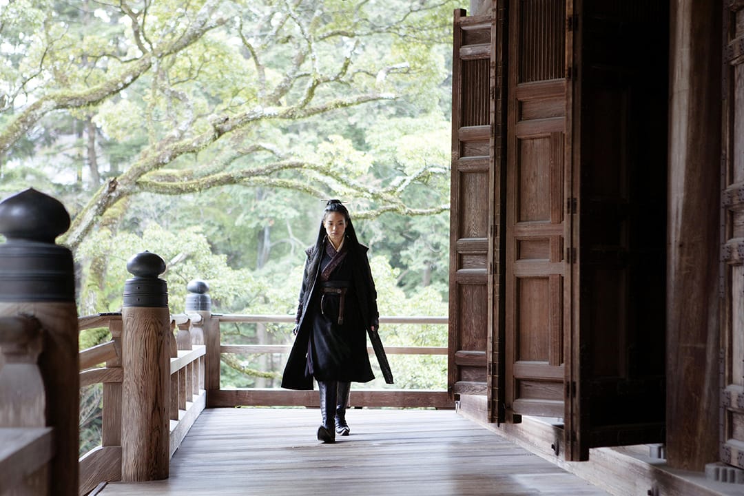 《刺客聂隐娘》剧照，舒淇饰演的女刺客（图片来自Golden Scene Co. Ltd.）