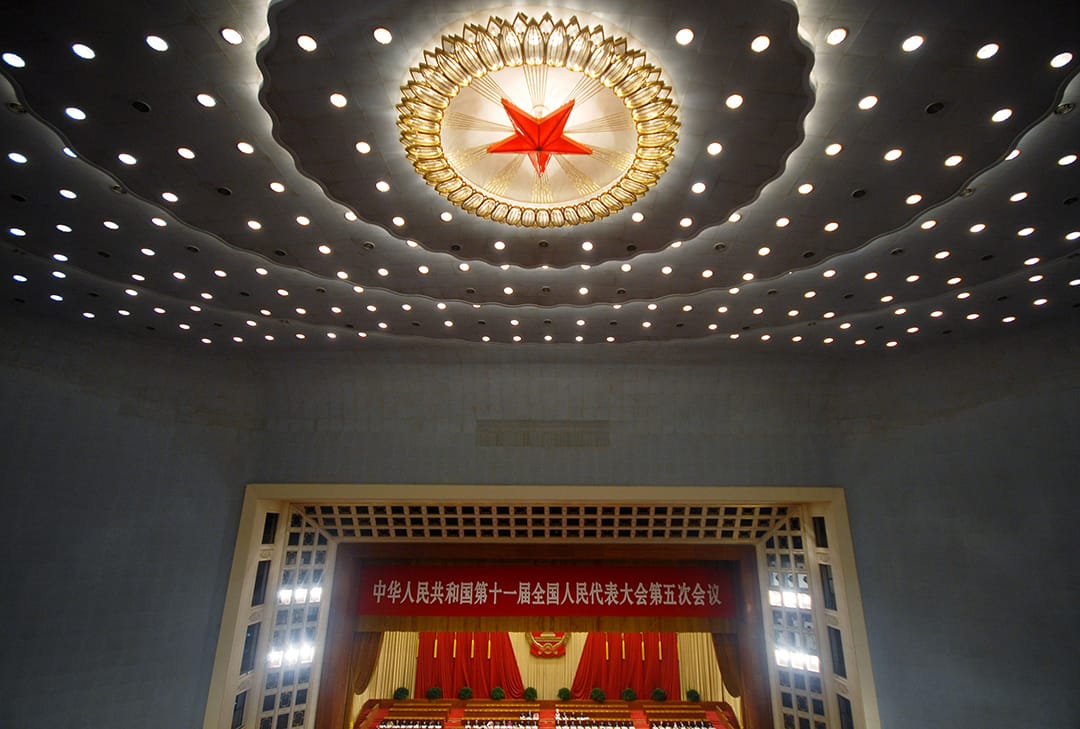 2012年3月5日，北京，人民大会堂。 摄：ChinaFotoPress via GETTY