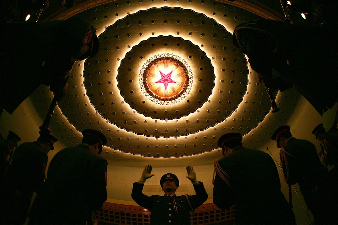 2007年3月16日，北京，人民大会堂。摄：Andrew Wong/GETTY