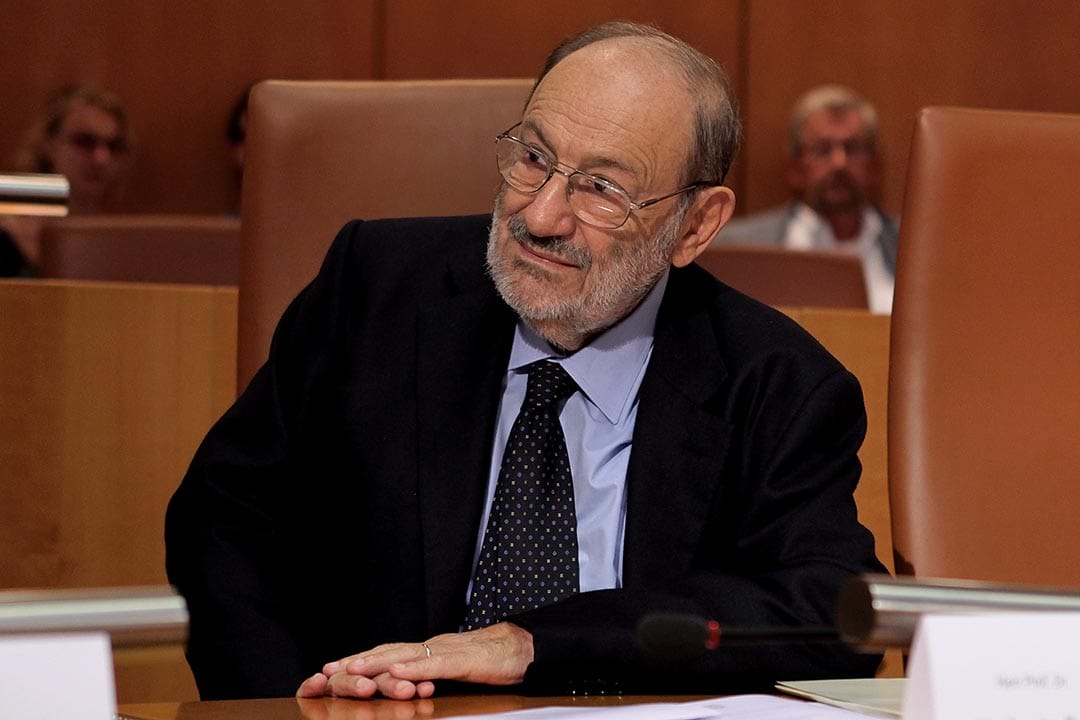 意大利作家Umberto Eco。摄：Hannelore Foerster/Getty