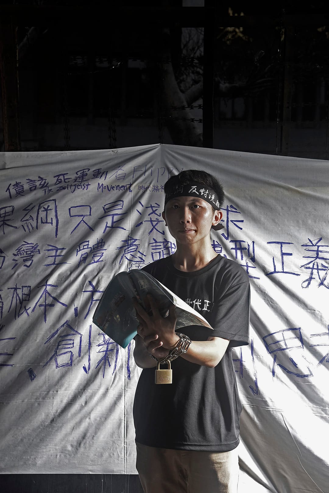 反課綱微調學生群像。 攝:陳弘岱/端傳媒