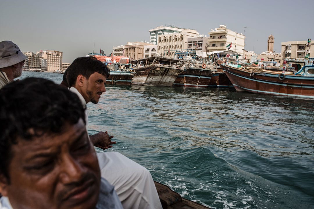 水上計程車在杜拜河上行走。攝: Laurence Tan