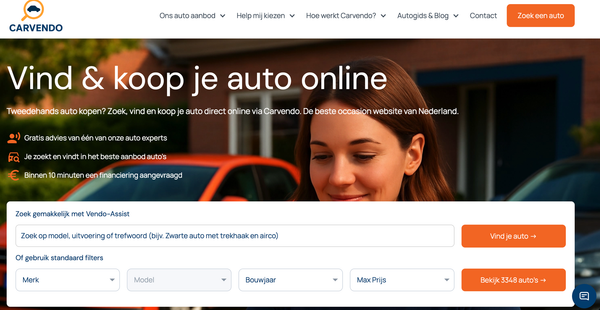 Carvendo.nl stapt in markt online autoverkoop
