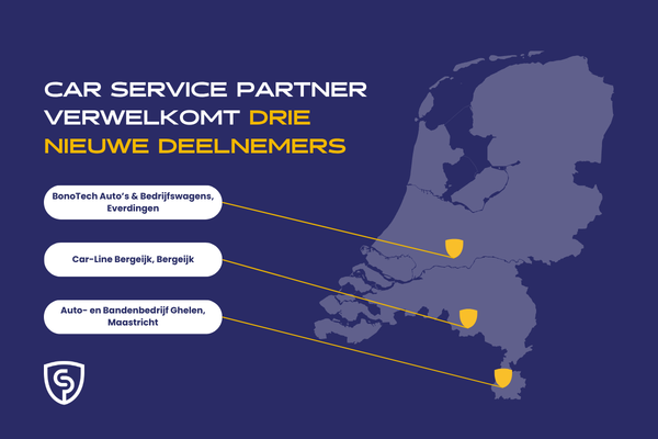 Drie autobedrijven sluiten zich aan bij Car Service Partner
