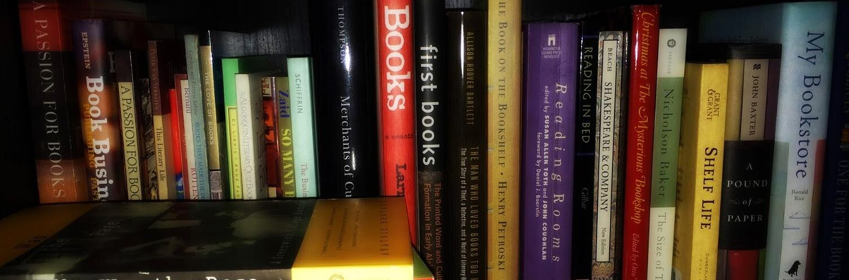 photo of lots of books lined up and spine out