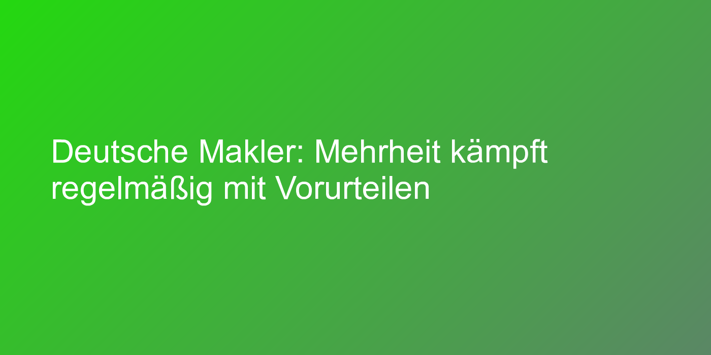 Umfrage zum Maklerimage