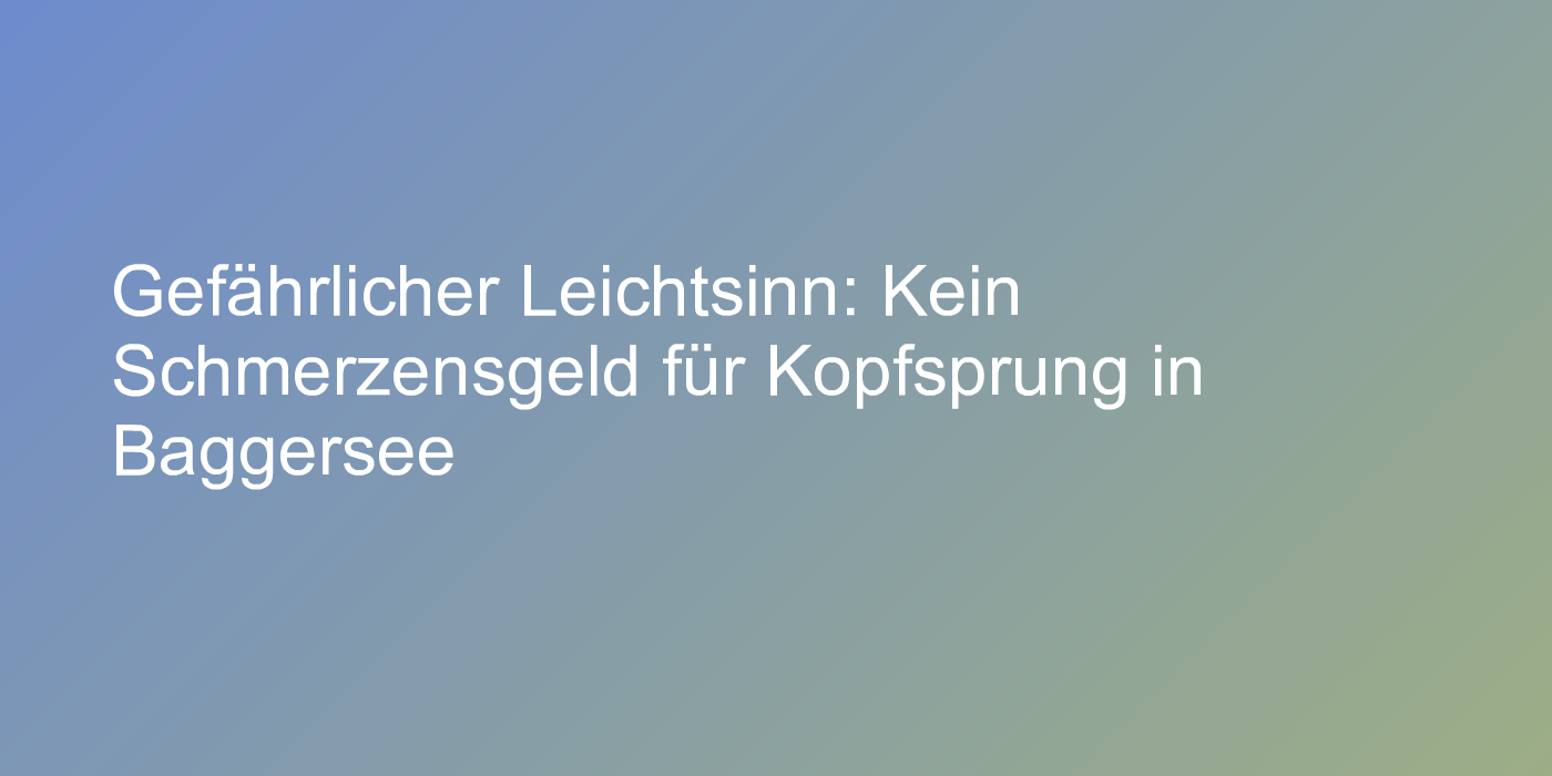 Badeverbote müssen eingehalten werden