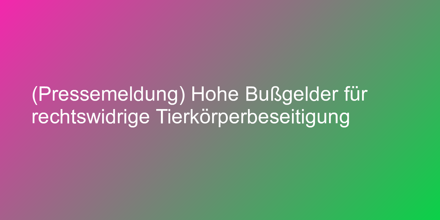 (c) mein-nachbarrecht.de: Tote Haustiere begraben