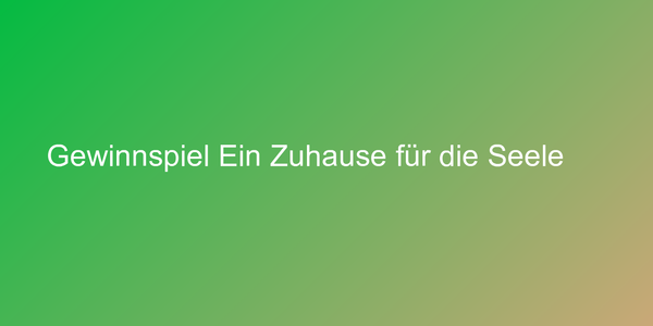 Buchcover: Ein Zuhause für die Seele