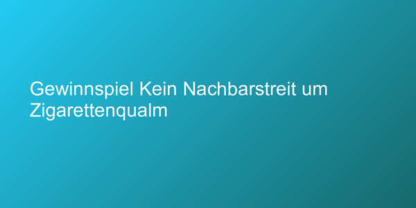 Wir verlosen diese Nichtraucher-DVD