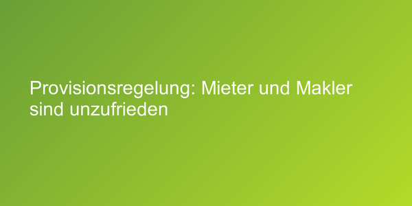 Provisionen in der Immoblienbranche