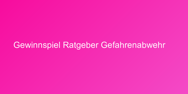 Cover "Ratgeber Gefahrenabwehr"