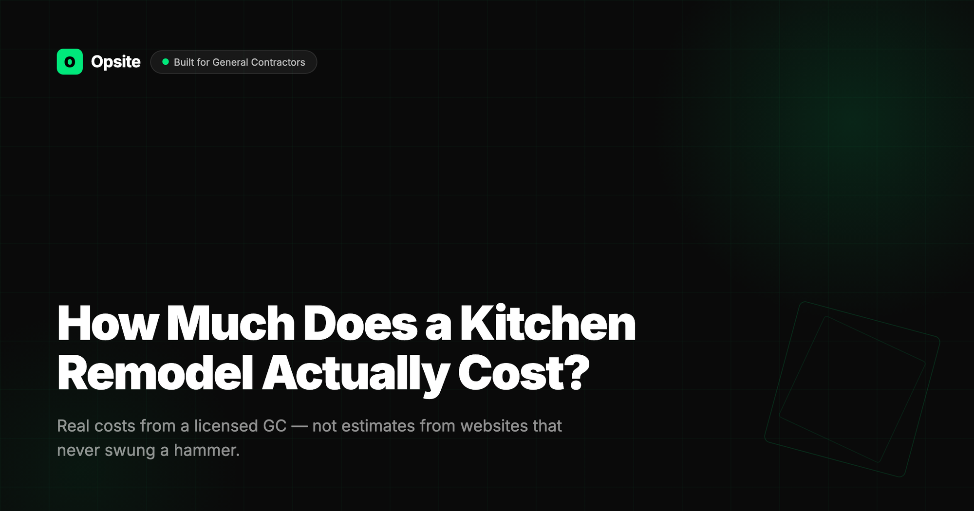 How Much Does a Kitchen Remodel Actually Cost in 2026? (From a GC Who Builds Them)
