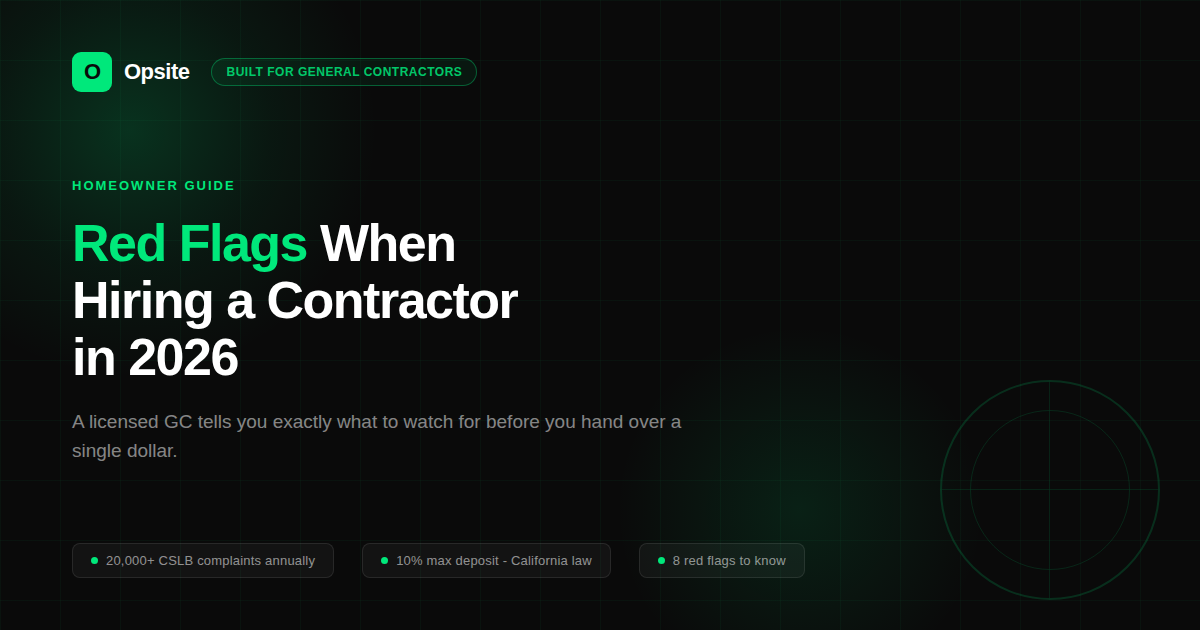 Red Flags When Hiring a Contractor in 2026: What Every Homeowner Must Know