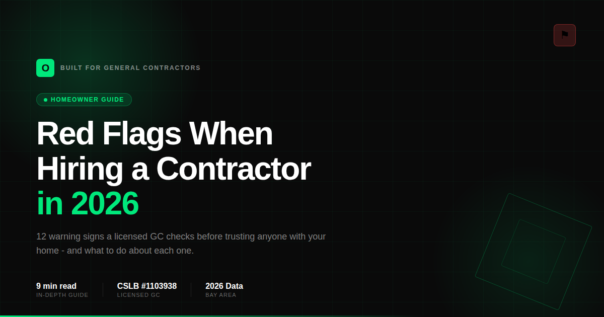 Red Flags When Hiring a Contractor in 2026: What Every Homeowner Should Know