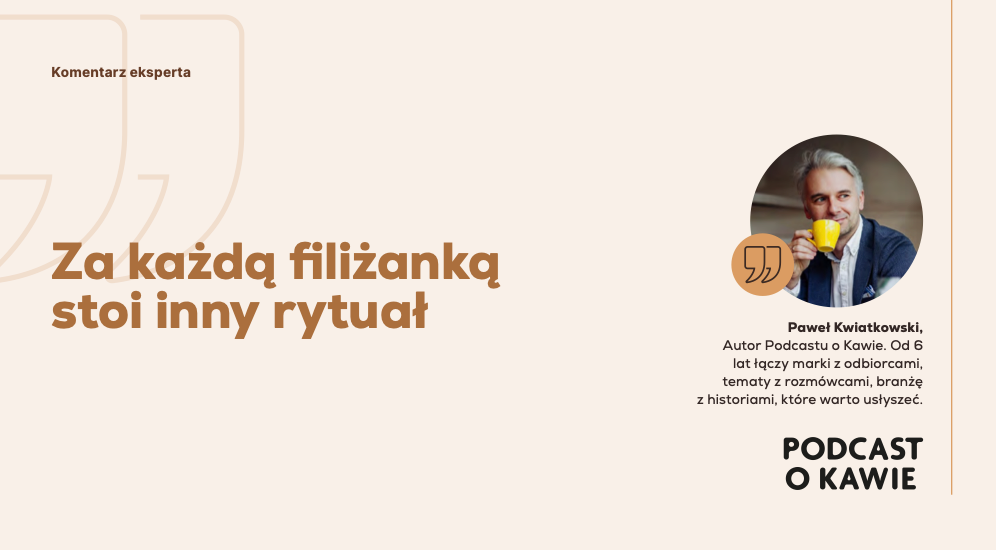 Paweł Kwiatkowski, Podcast o kawie, raport Barista w domu 2026.