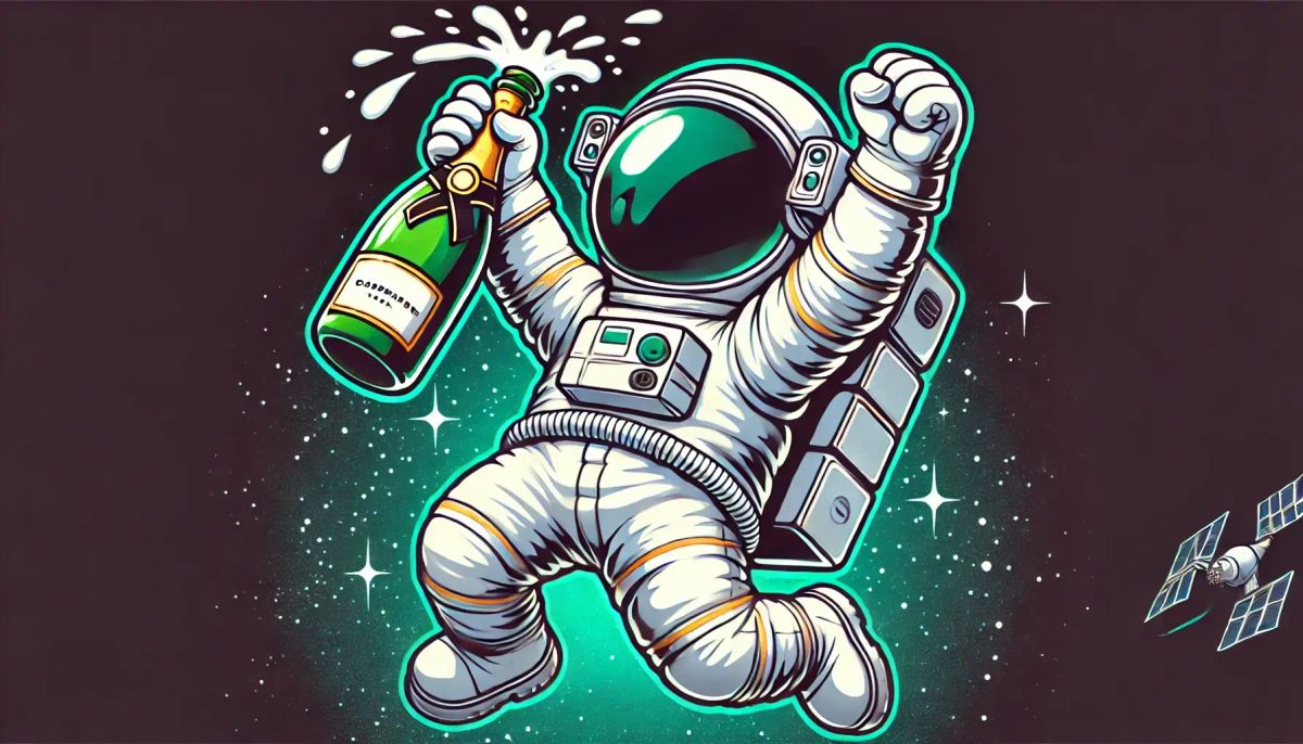 A salesperson celebrating winning an opportunity thanks to discovery and sales demo well done!