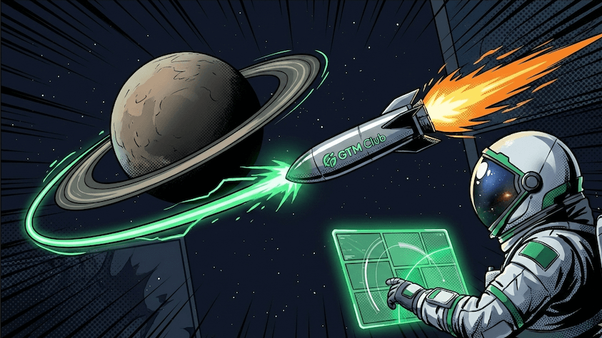 GTM leader accelerating sales-led growth by using a planet's gravity as a slingshot.