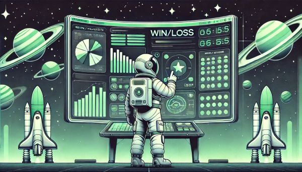 A sales leader going through the summary of his DYI win/loss analysis.