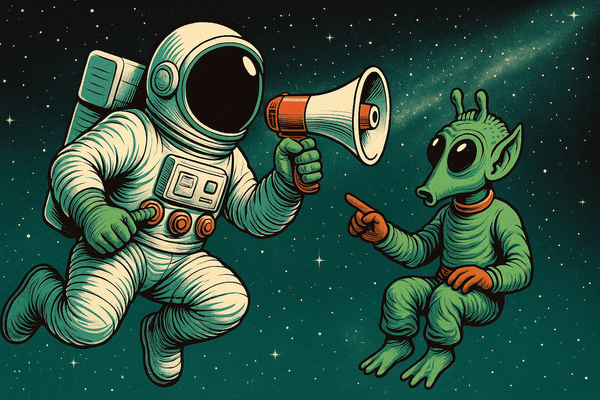 Asking good discovery questions is a better approach than just shouting them louder.