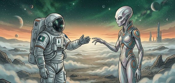 A face-to-face meeting is about to start.