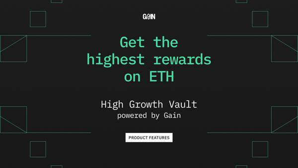 High Growth Vault is live now! Get high on rewards in just 1-click.