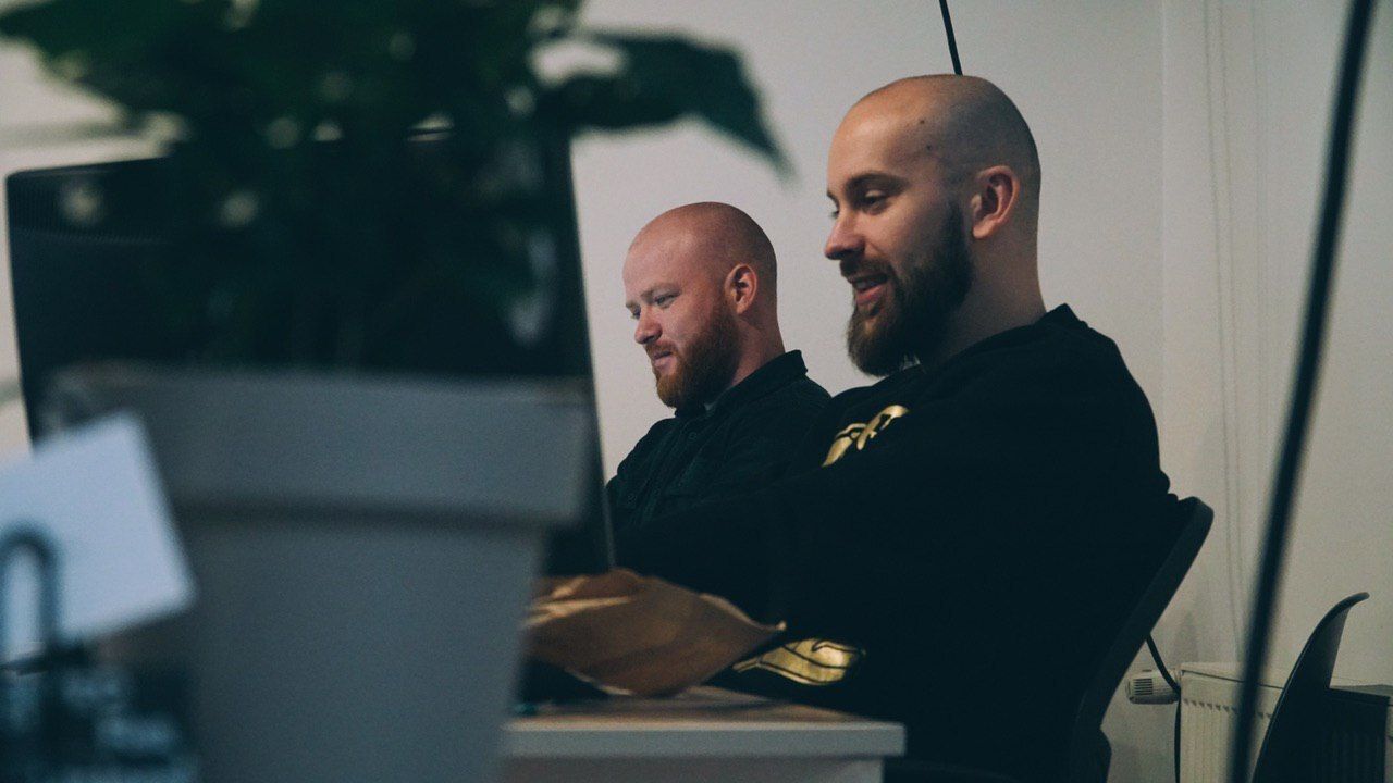 Two developers working