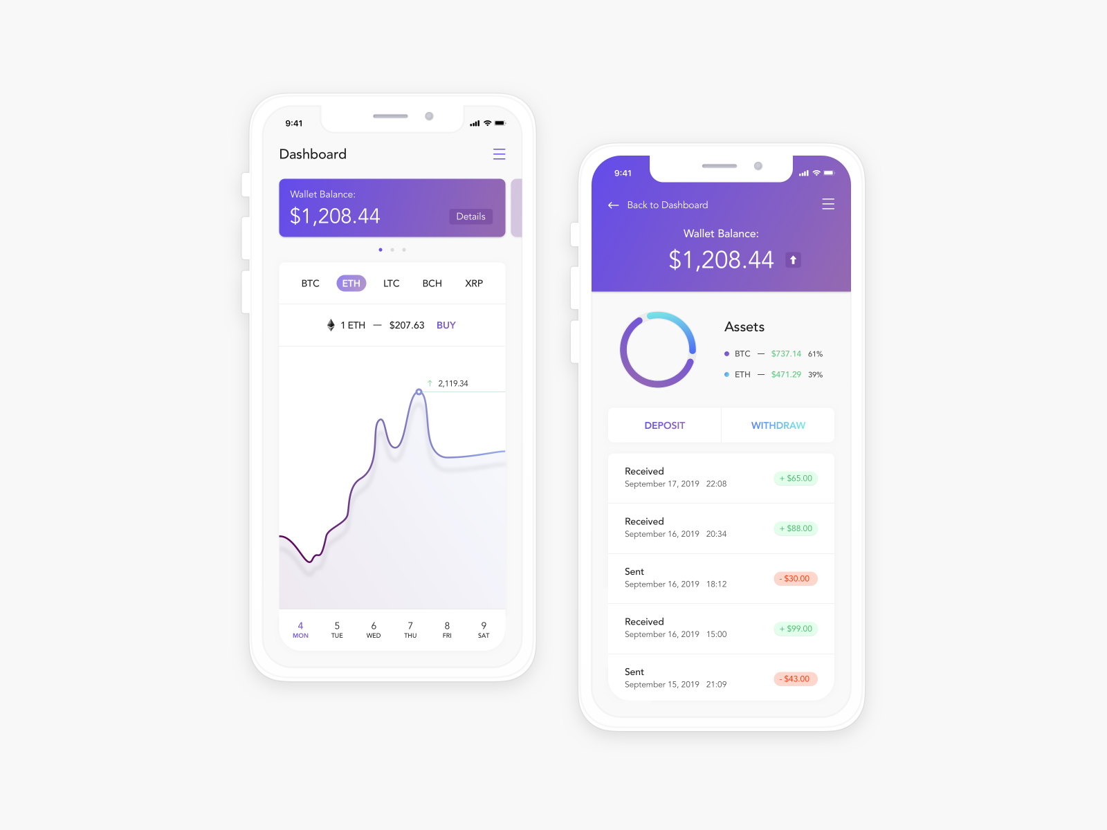 Mobile app design by Merge Development