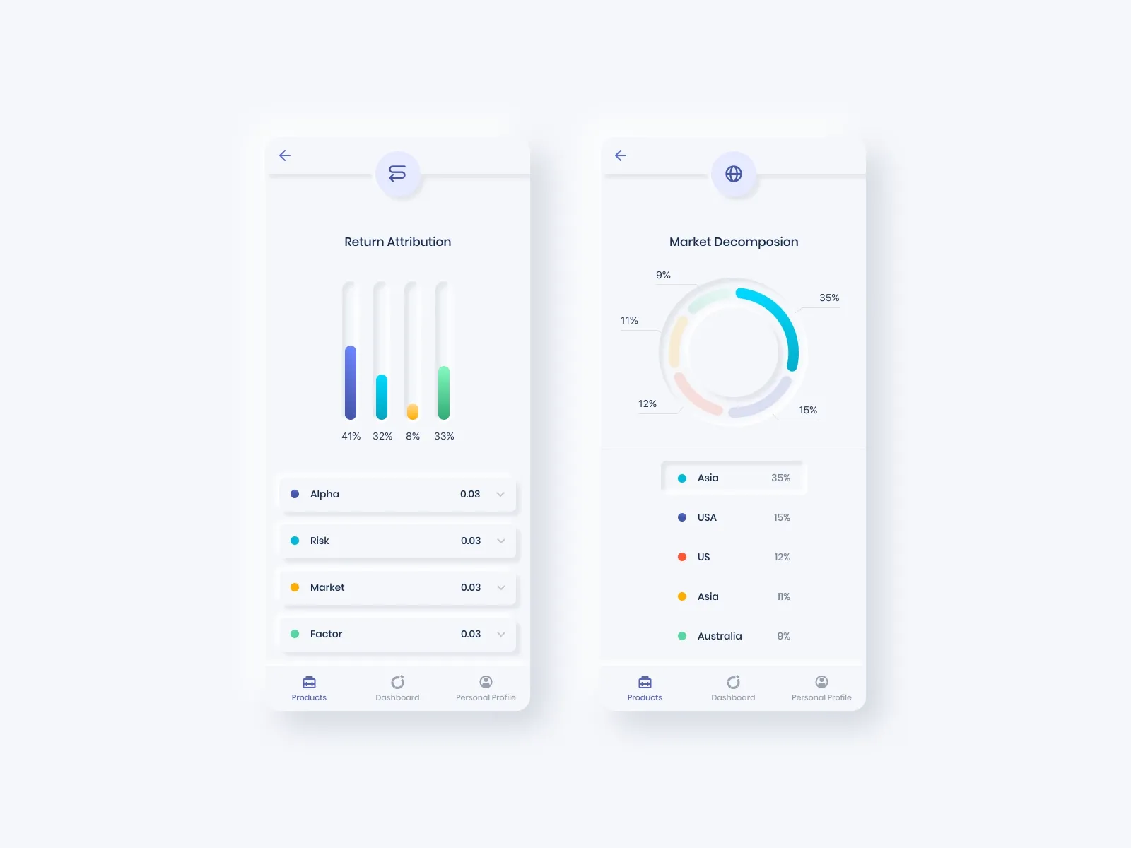 Neumorphism in mobile app design