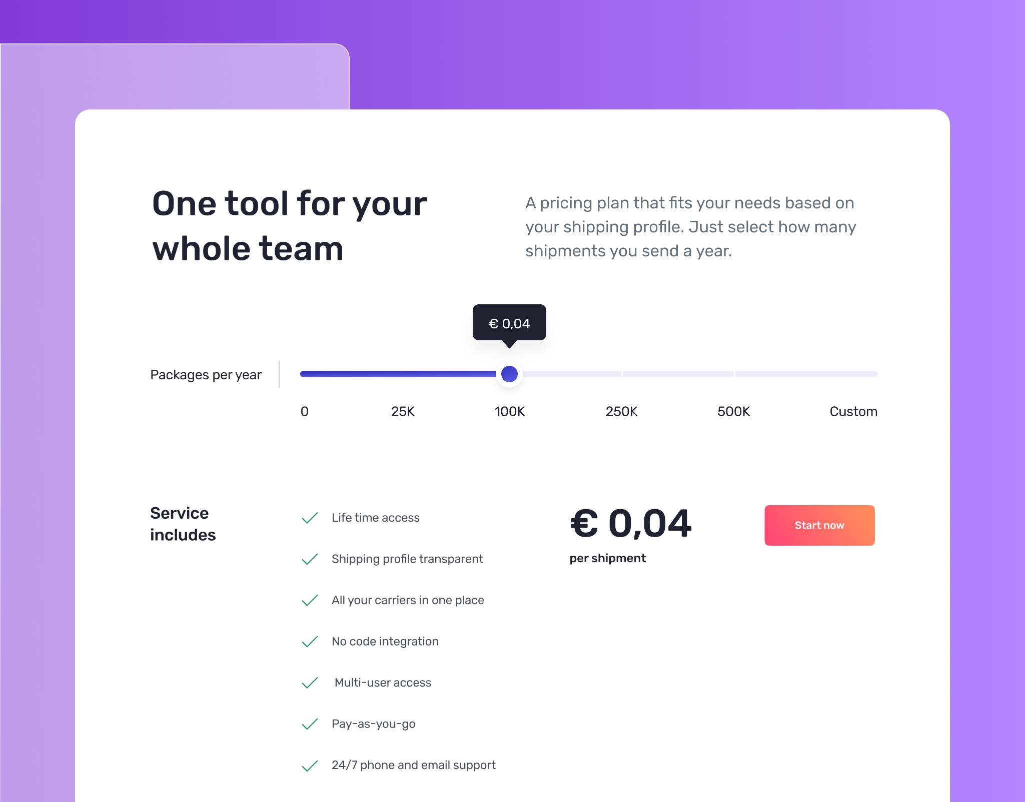 LOX Pricing Calculator