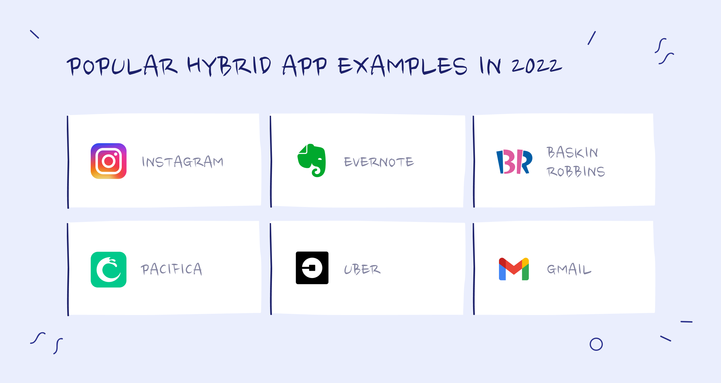 Hybrid app examples
